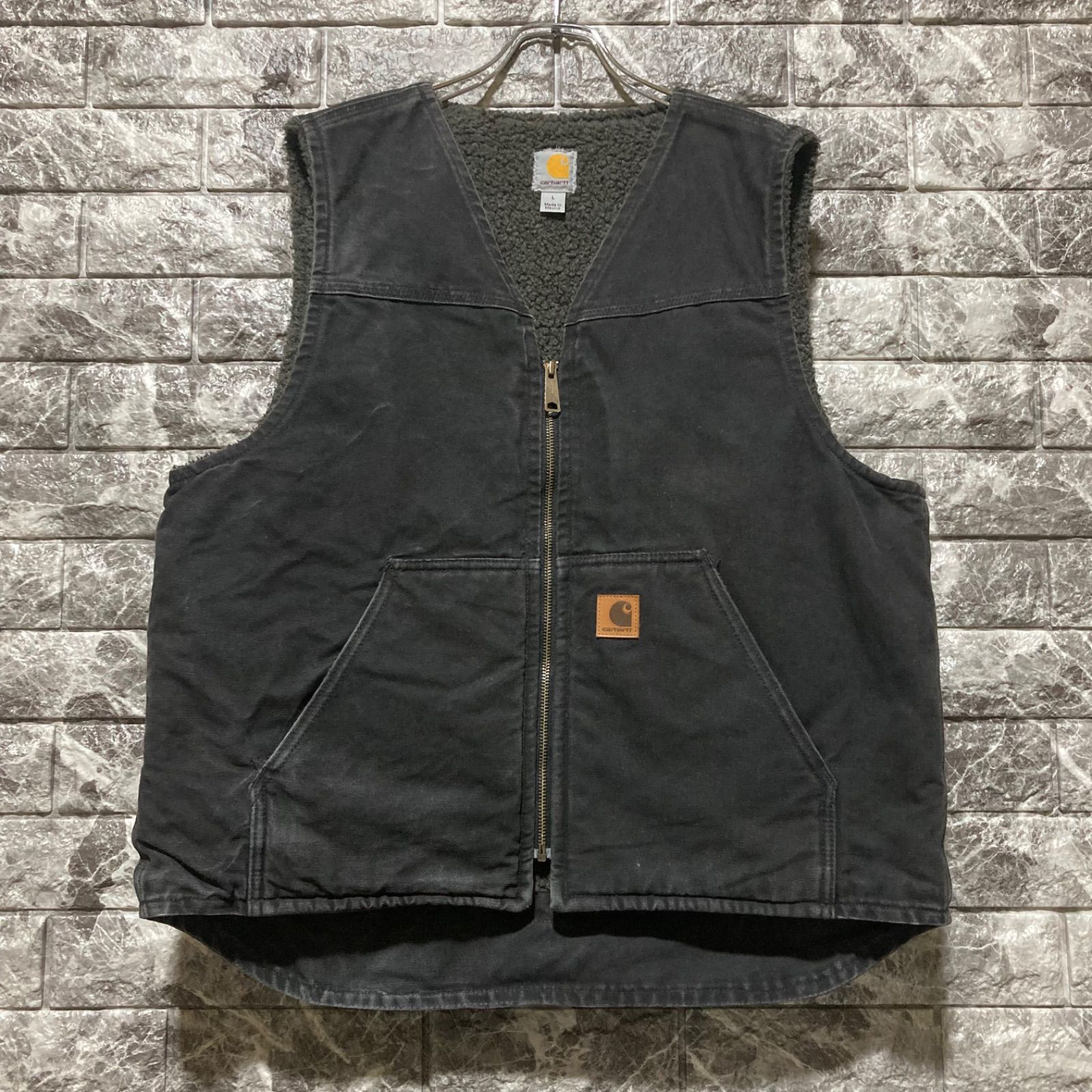 CARHARTT ボア ベスト ショップ L カーハート VEST ボアベスト ②