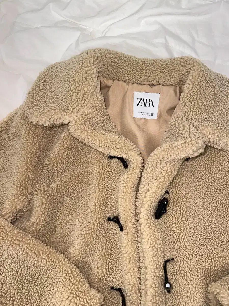 ファッション - ZARA ダブルフェイス仕様トグルボタンジャケット 
