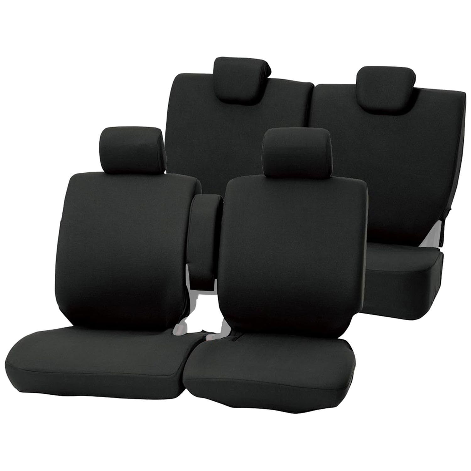 4055-62BK ブラック ケイベンチフルセット ワゴンフリー 軽自動車 カラードカバー シートカバー ボンフォーム(BONFORM)