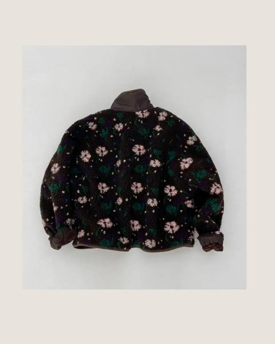 フラワー 起毛 アウター レディース オーバーサイズ