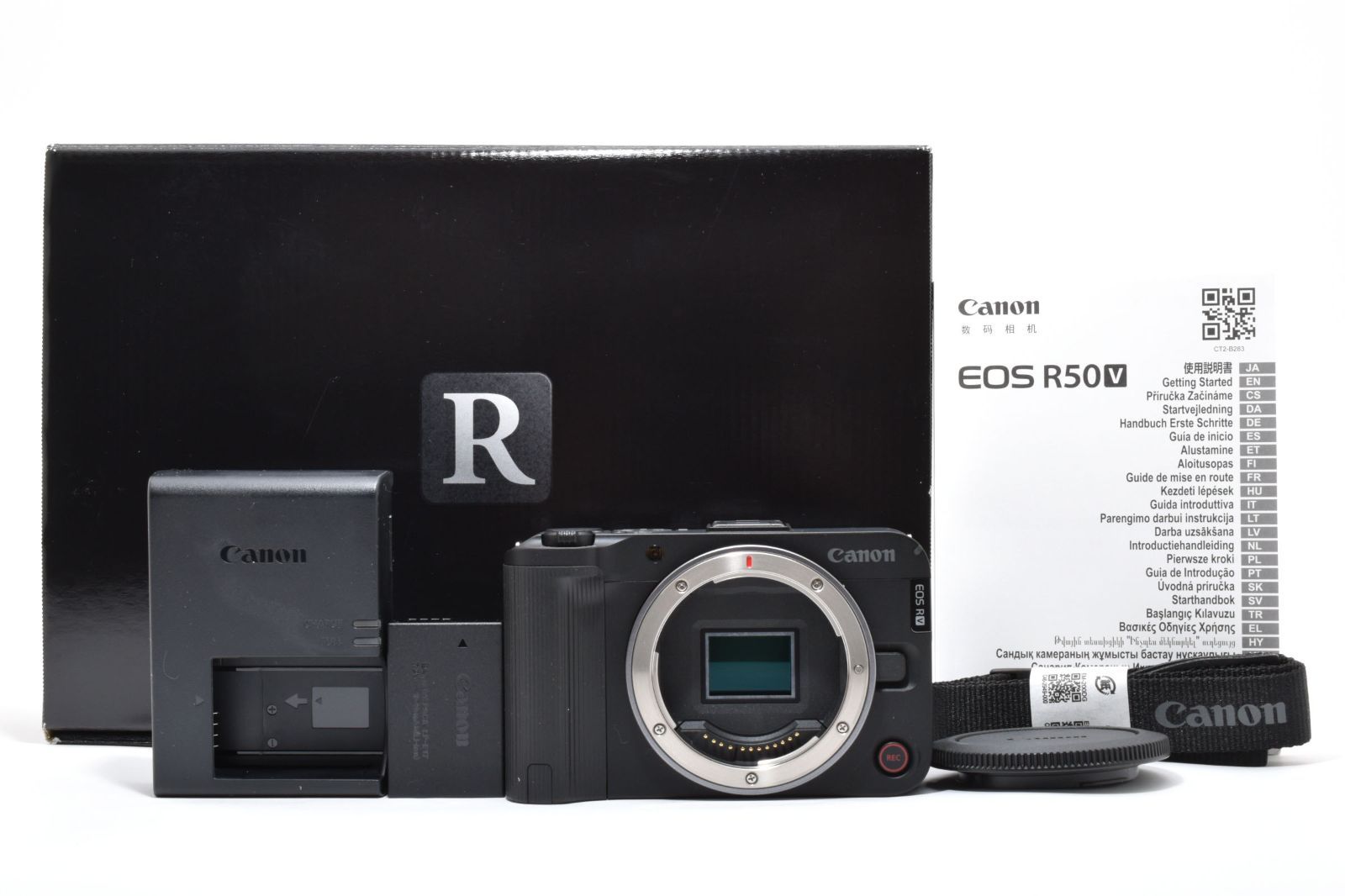 級 キヤノン Canon EOS R 50 V ボディ ショット数1000回以下 元箱 バッテリー 付属品多数