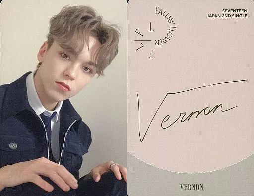 中古】コレクションカード(男性) SEVENTEEN/VERNON(バーノン)/裏面赤