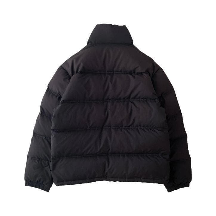 【reebok 】90s　肉厚　ダウンジャケット　刺繍　ロゴ　黒 90s Reebok ダウンジャケット XL 刺繍ロゴ ワンポイント フェード