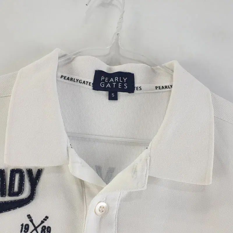 パーリーゲイツ PEARLY GATES メンズ5SIZE 白 ホワイト 半袖 カラーT