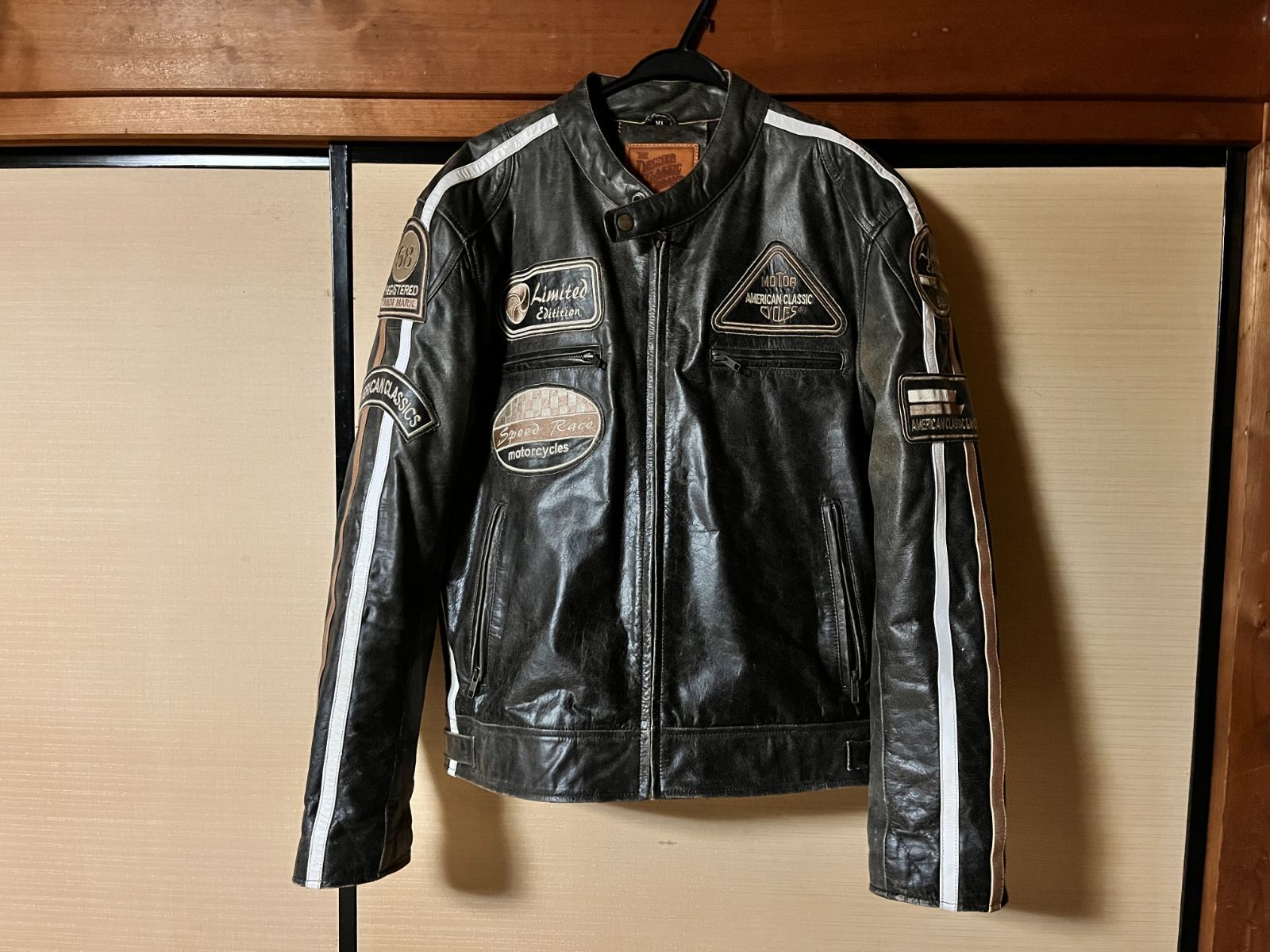 ☆XLサイズ☆DEGNER デグナー ライダース ジャケット ブラック 牛革