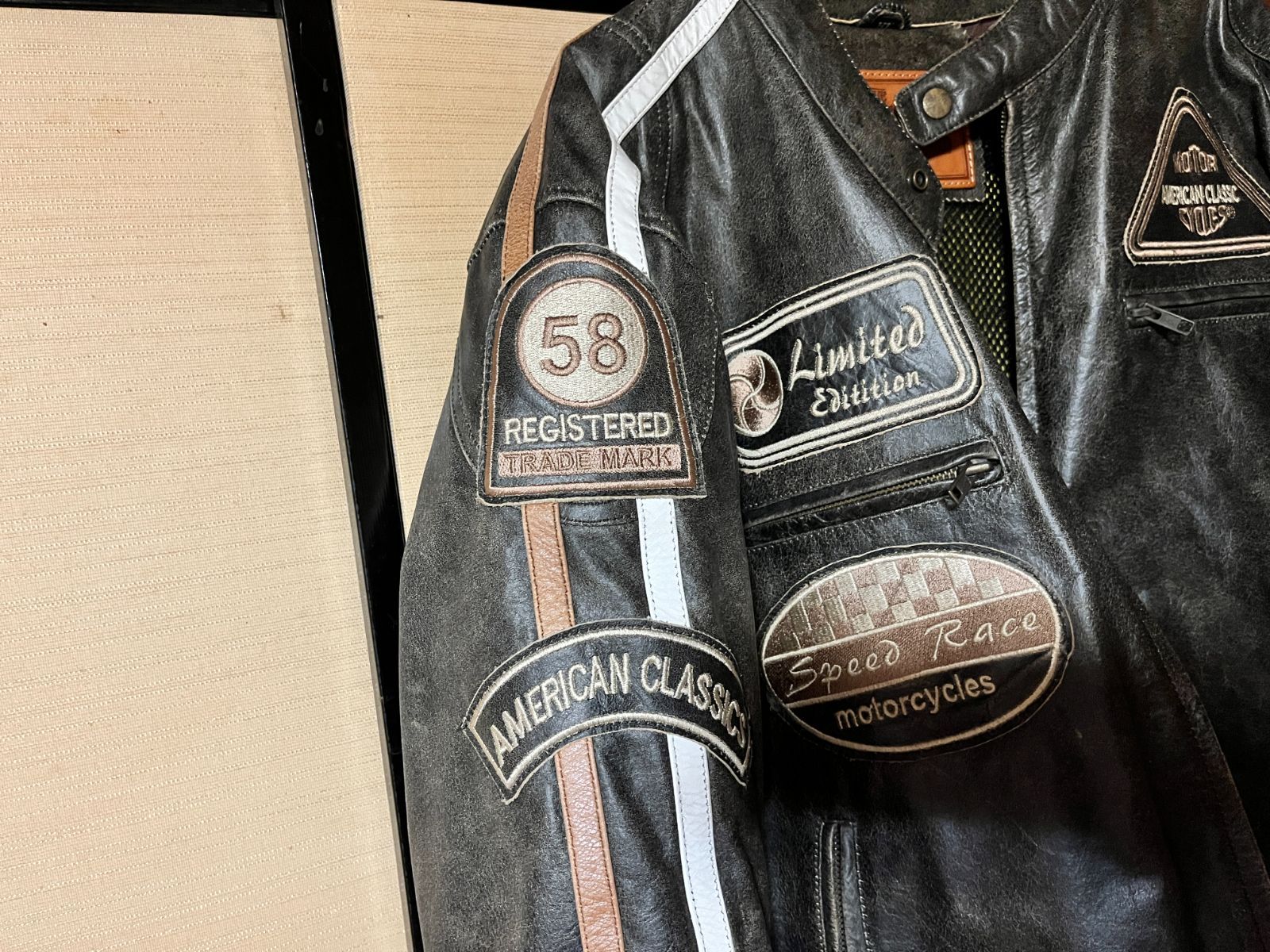 ☆XLサイズ☆DEGNER デグナー ライダース ジャケット ブラック 牛革