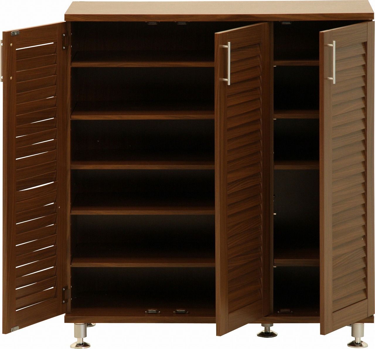 ♪ルーバー シューズボックス ［幅90.5cm］ 下駄箱 シューズボックス