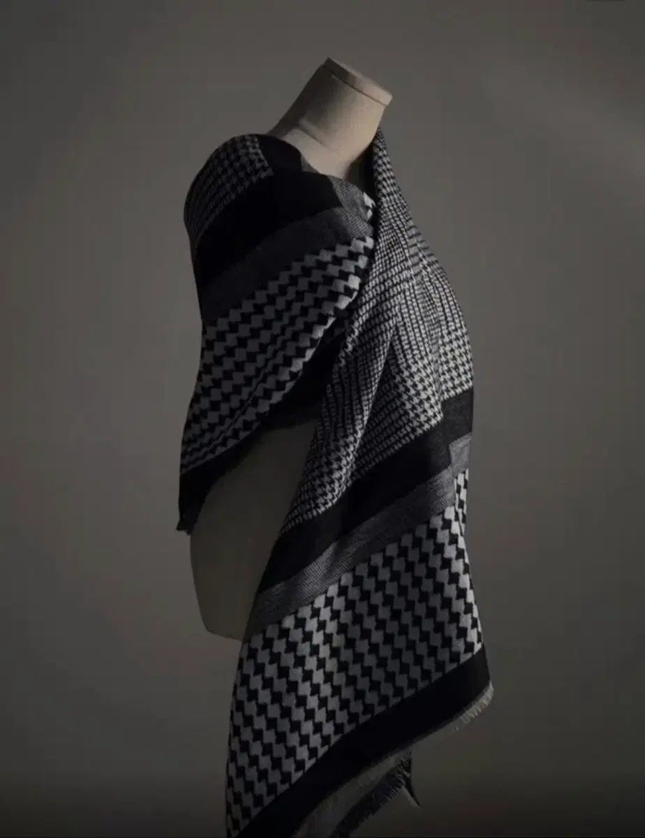 チェック柄 スカーフ マフラー 140ㅡ140cm