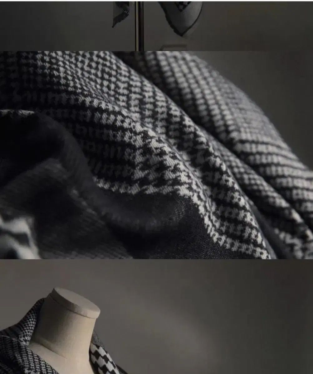 チェック柄 スカーフ マフラー 140ㅡ140cm