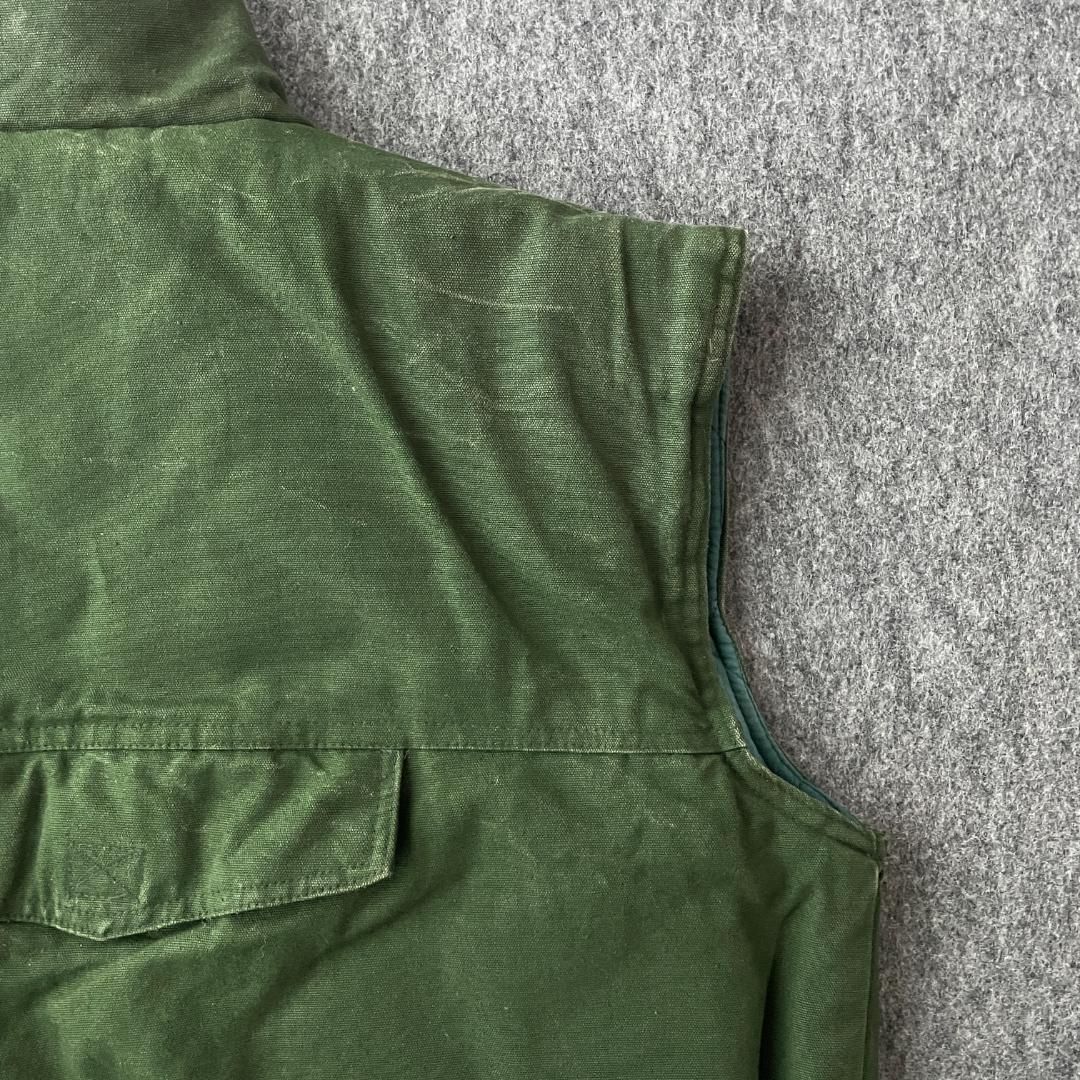 US リメイク ハンティングベスト ミリタリーベスト ファティーグ 古着 RUGGED RUN ハンティングベスト サファリ USA古着 中綿 ミリタリー