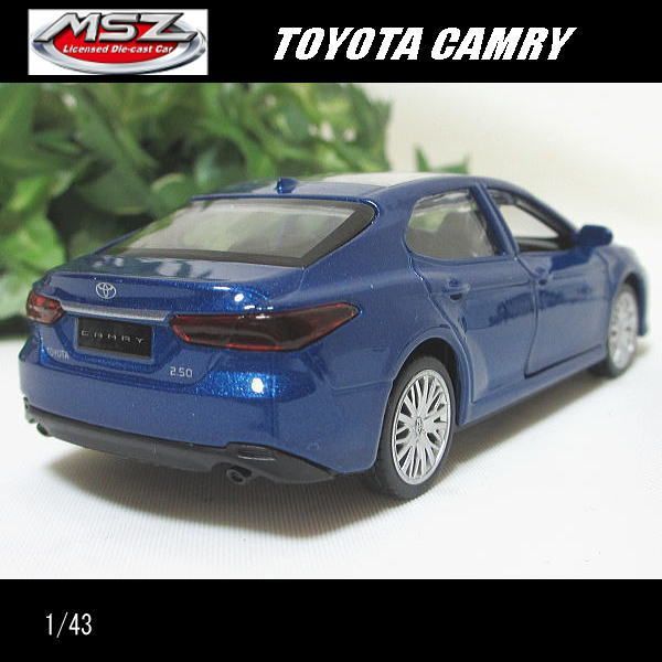 カムリ　ミニカー 1/43トヨタ/カムリ(ブルー)/MSZ Metal Speed Zone/ダイキャスト