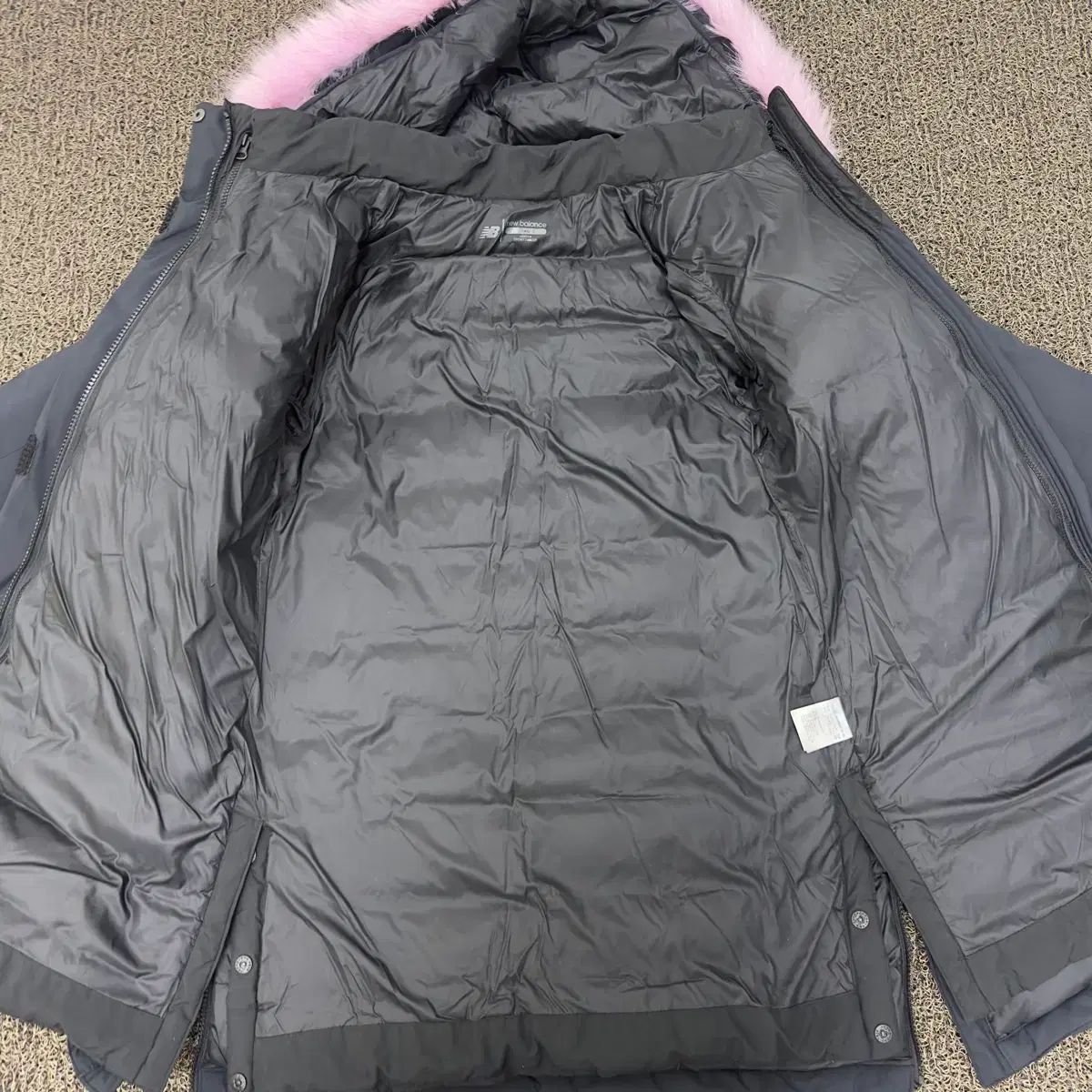 ロングダウンジャケット ネイビー