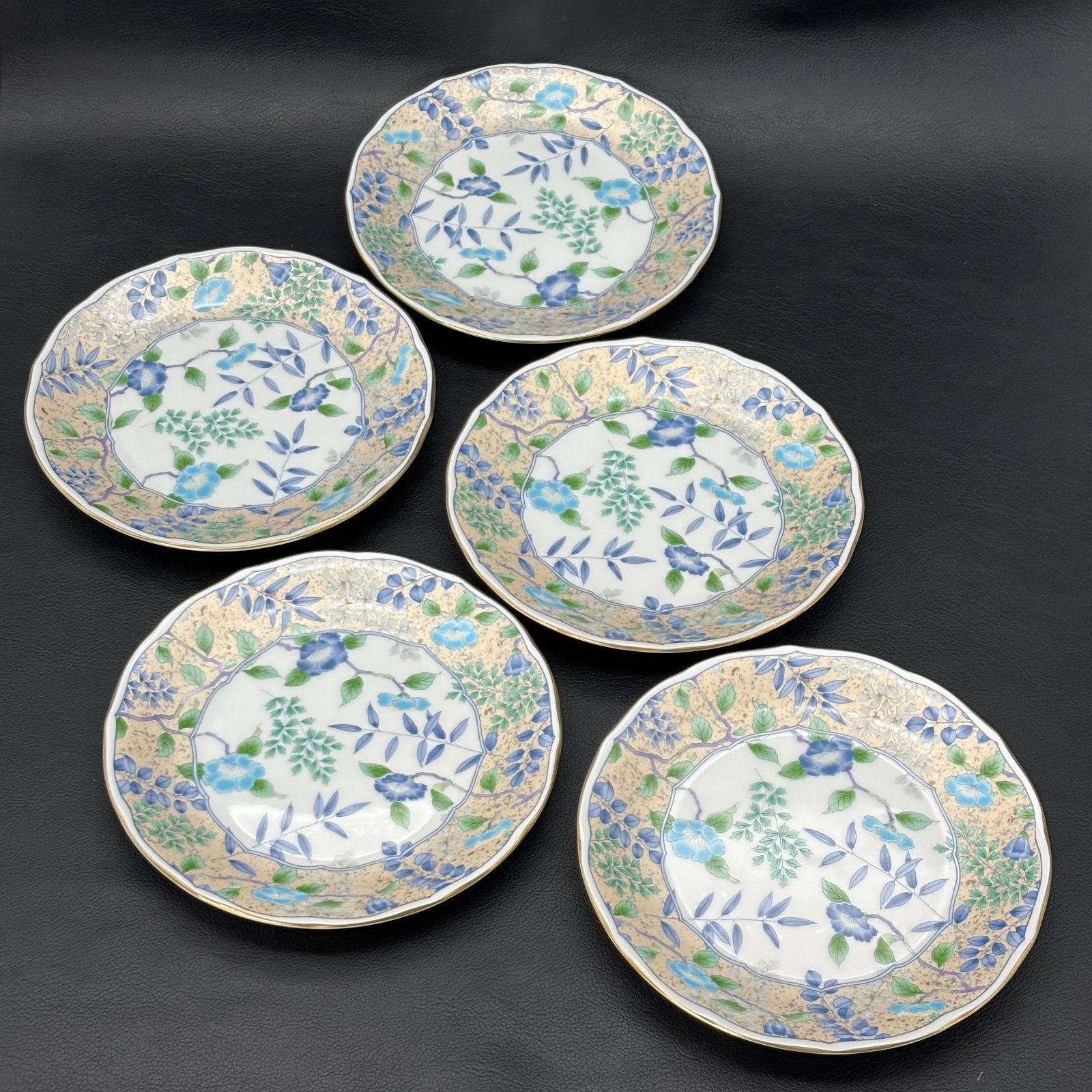 庫山窯】花銀彩 和皿揃 / 美濃焼 前畑陶器 中皿 5枚セット - メルカリ