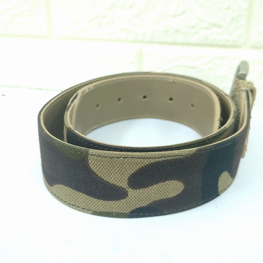 Dolce Gabbana ドルチェ＆ガッバーナ ベルト カモ スネーク柄 イタリア製
