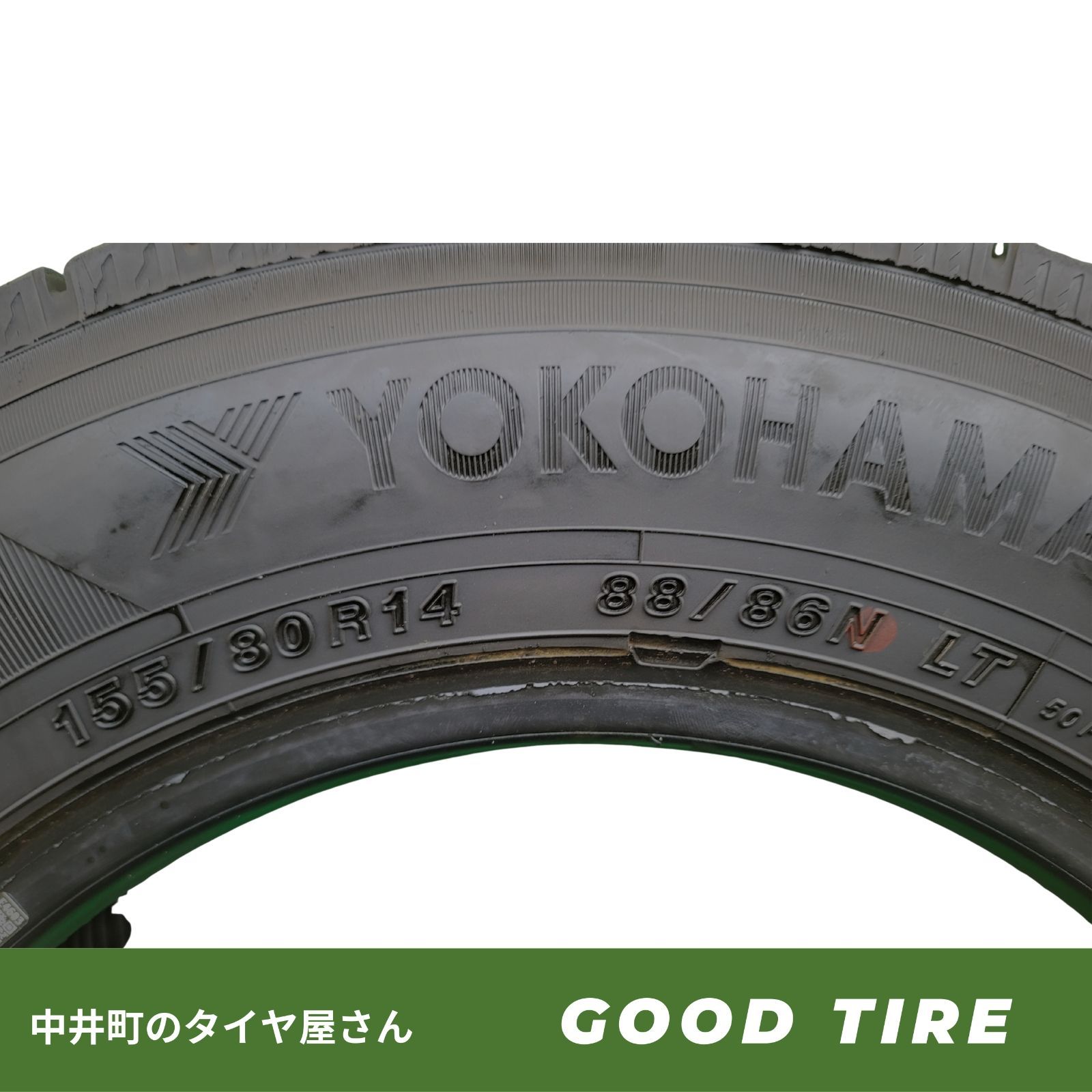 155/80R14 88/86NLT ヨコハマ ICEGUARDIG91 2023年製 4本 冬用 8分山