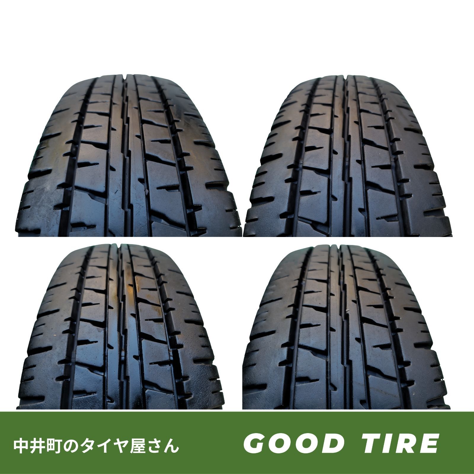 195 80 R 15 107 105 LLT ダンロップ ENASAVE VAN 01 2021年 3 製 4本 夏用 8 5分山 タイヤ ハイエース キャラバン 7216