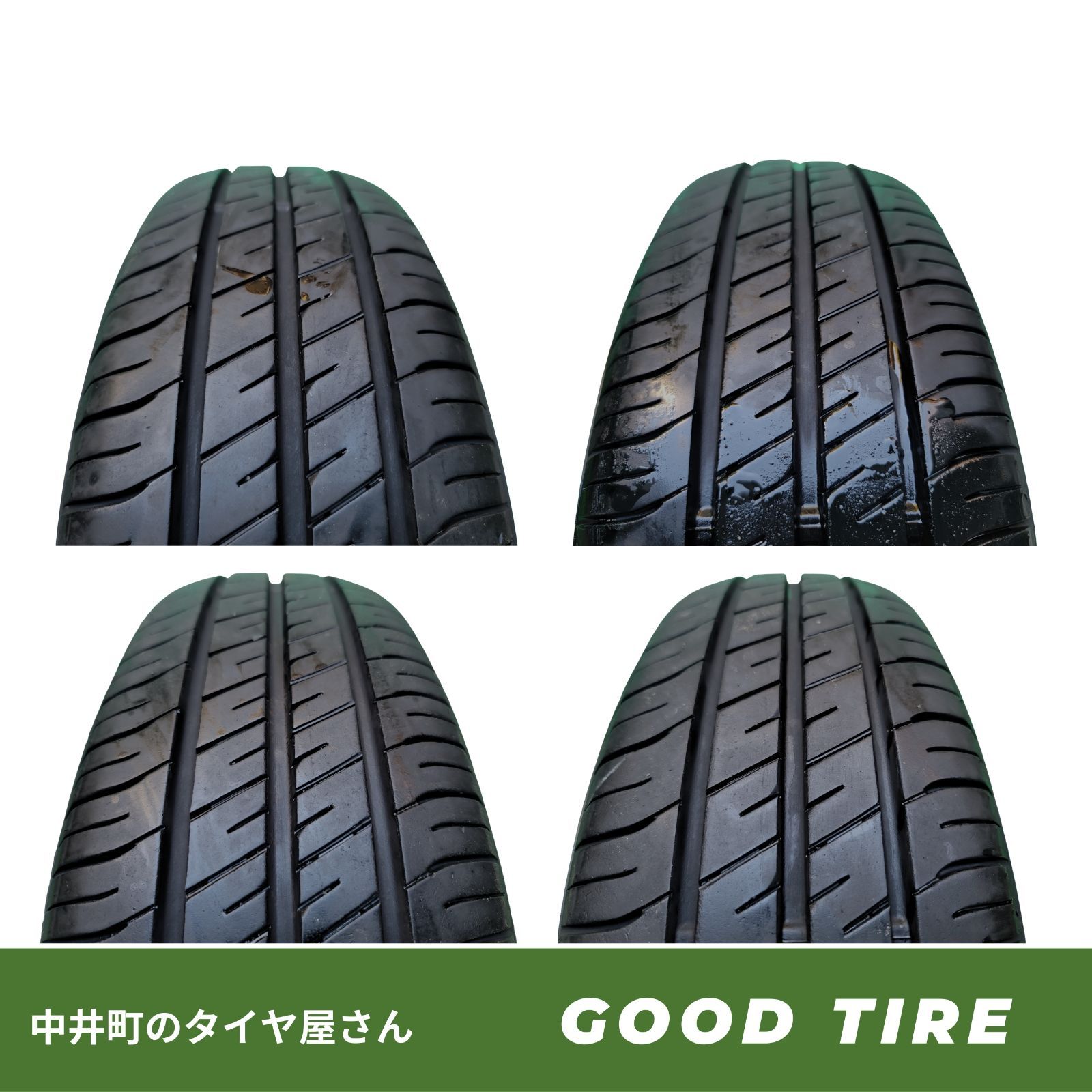 175 65 R 15 グッドイヤー ECO EG 02 製 4本 夏用 8分山 タイヤ アクア フィット ノート 7218