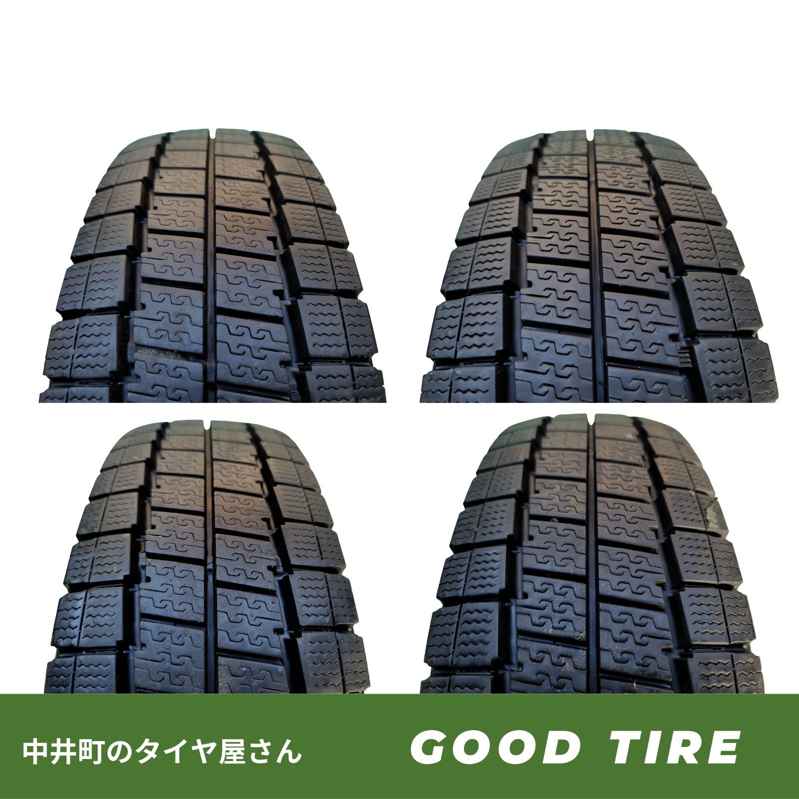165/80R13 ダンロップ WINTERMAXX LVO1 VAN 2024年製 4本 冬用 9分山