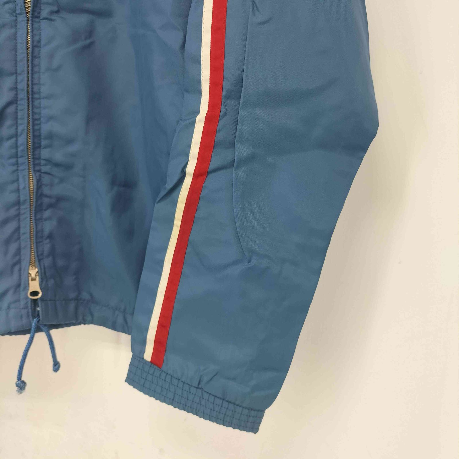 ミズノ MIZUNO 80-90s OLD フード付き ライン ナイロン ジップアップ