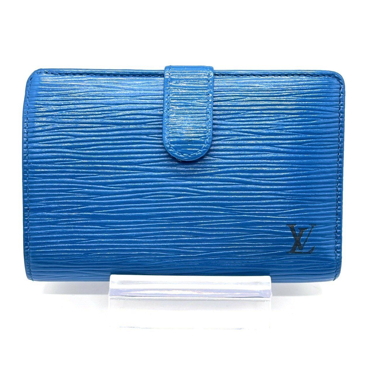 知性が香る青】 LOUIS VUITTON ルイヴィトン 二つ折り財布 エピ