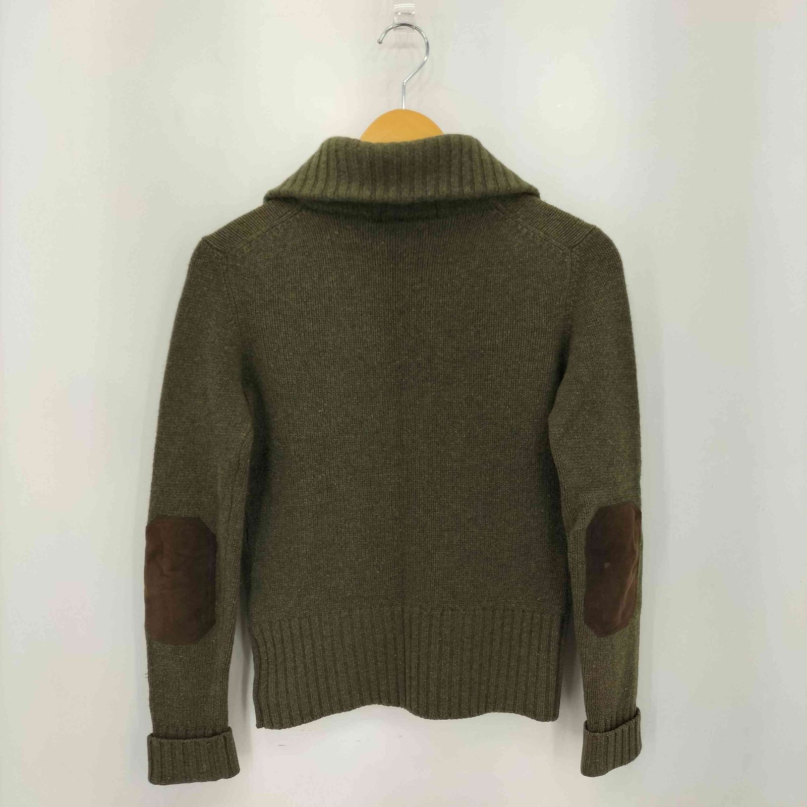 ラルフローレン RALPH LAUREN カシミヤウール スウェード エルボー