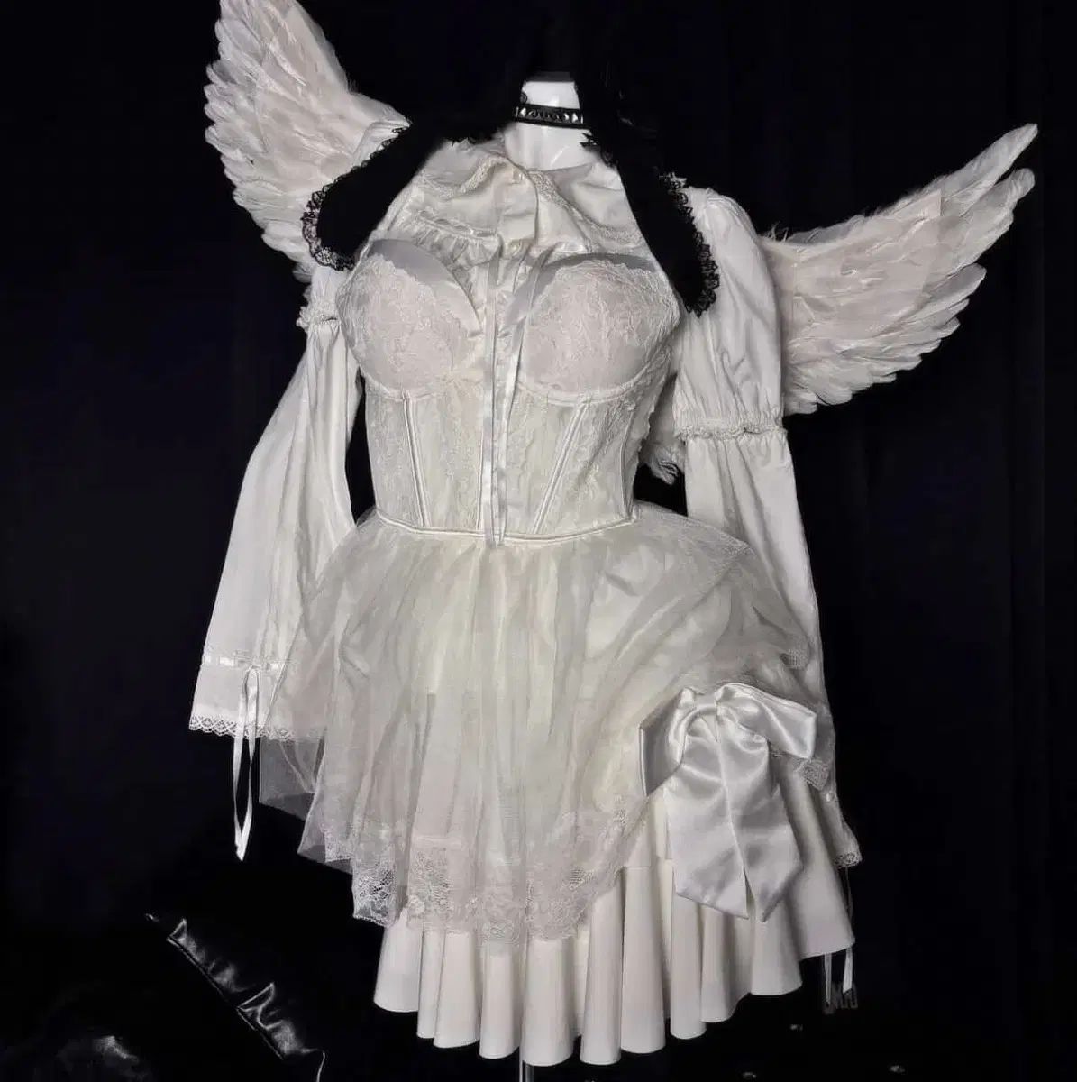 アケホム コルセットノースリーブ ロマンティック