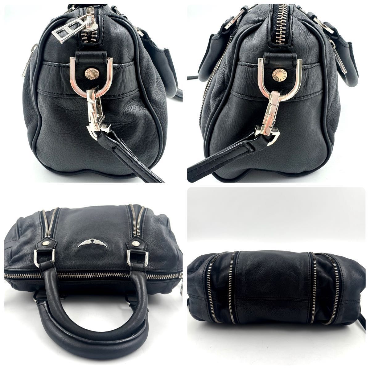 極美品✨　トッズ　ショルダーバッグ　 2way Dスタイリング ブラック レザー 831-2.jpg