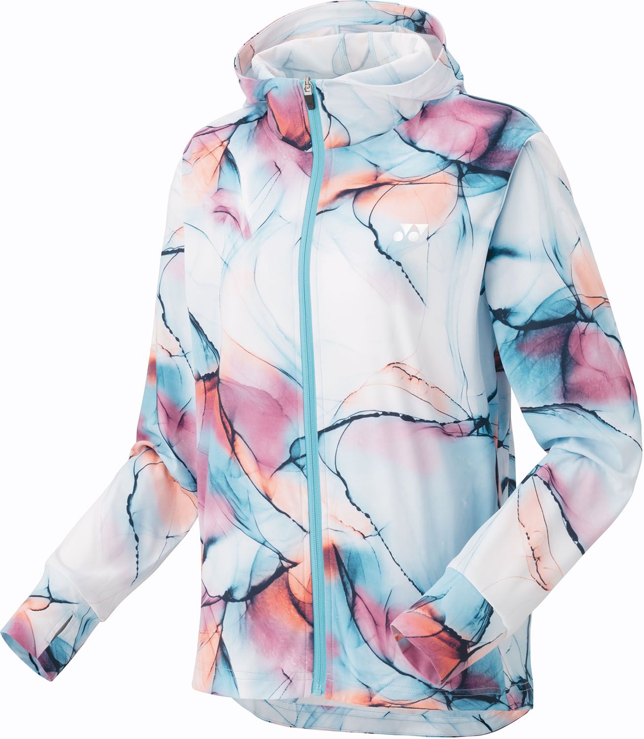 ヨネックス YONEX テニス ウィメンズニットウォームアップパーカー ウェア トップス 制電 吸汗 速乾 UVカット 部活 クラブ 練習 練習試合 自主練 トレーニング  57086 540 ライトターコイズ