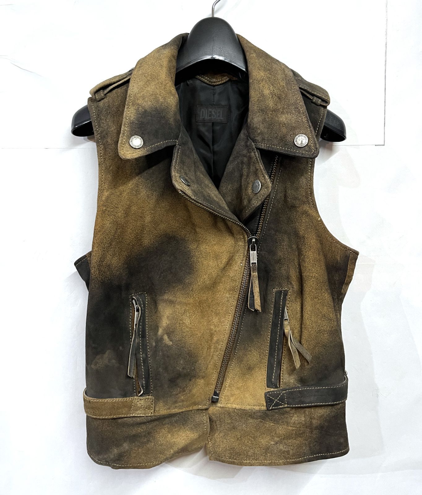 DIESEL｜ディーゼル ラムレザー スエード ヴィンテージ加工