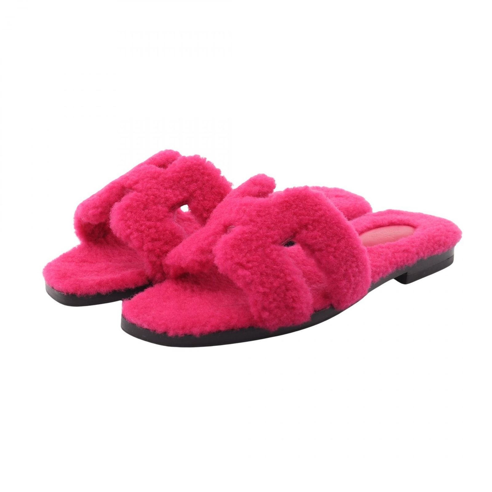 エルメス HERMES ミュール オラン ボア その他 サンダル レディース