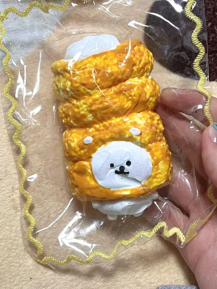 自分ツッコミくま ハンドメイド ぷにぷに スクイーズ クマのぬいぐるみ