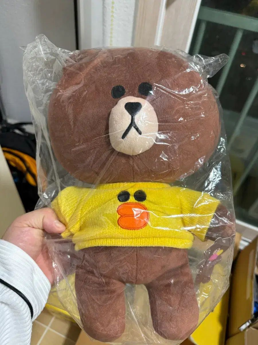 B*N様 【新品】LINE FRIENDS 韓国限定ブラウン BIGぬいぐるみ LINE FRIENDS ブラウン BIG×BIGぬいぐるみ キッスver. の通販 by