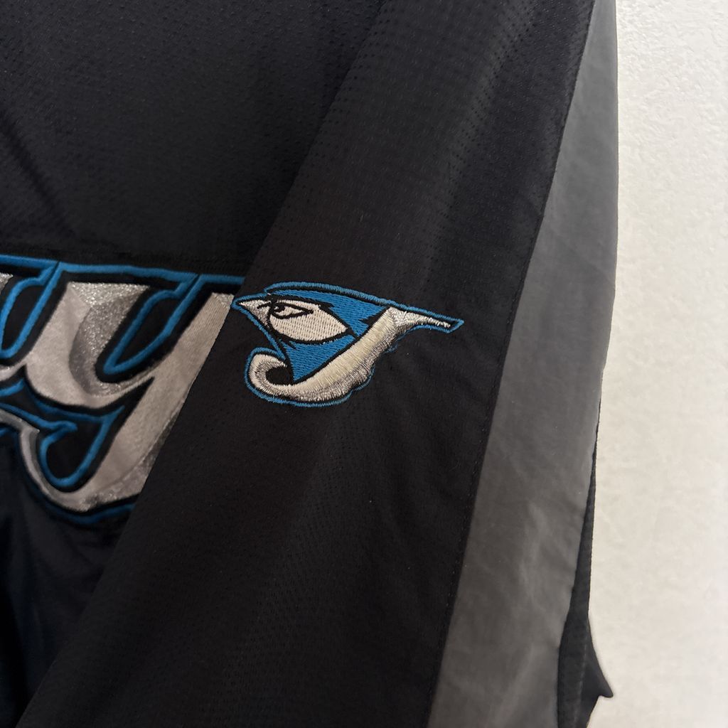 Majestic】 MLB トロントブルージェイズ 卸売 チームロゴ ハーフジップ