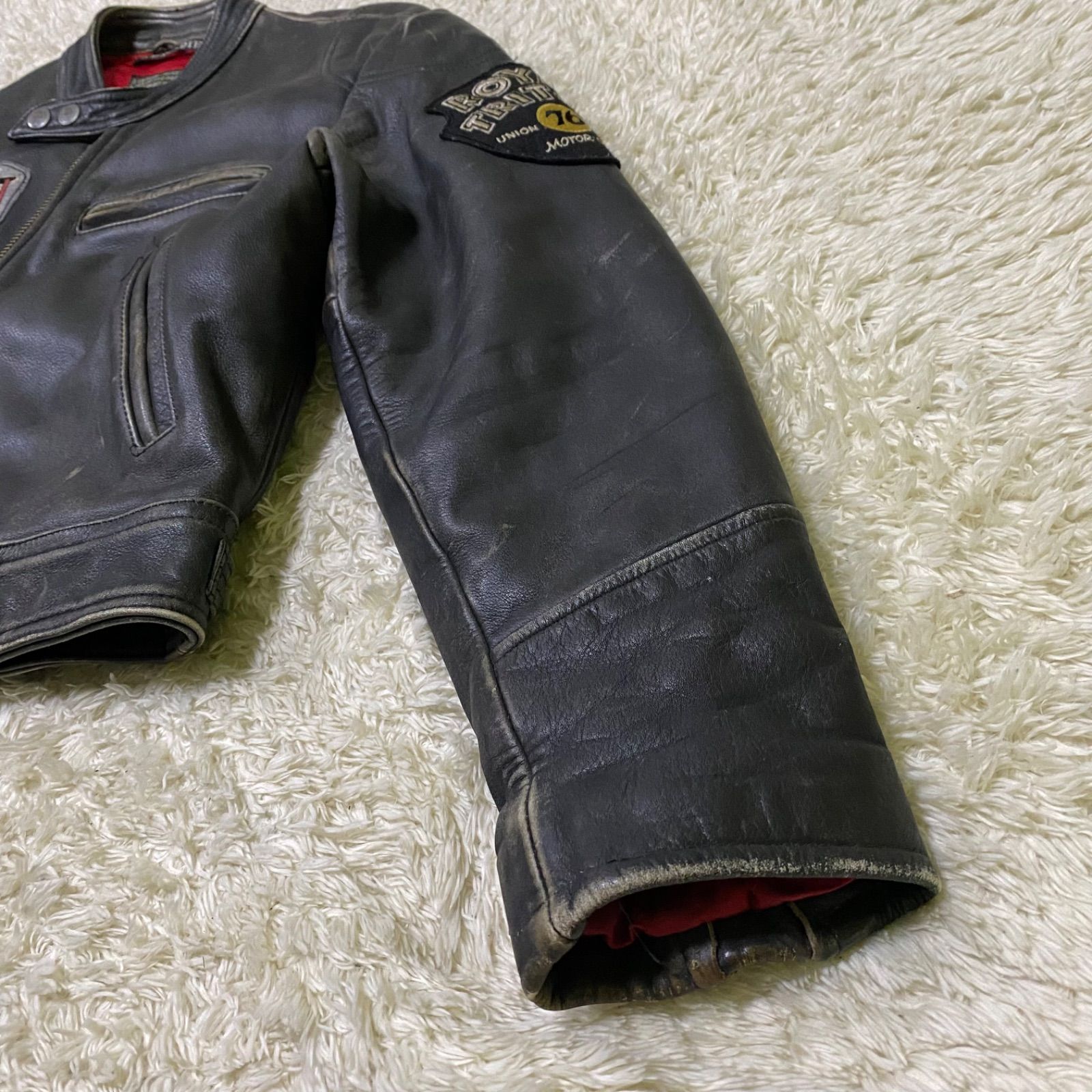 DOG FIGHT ドッグファイト D.F.SOLDIER レザージャケット ワッペン