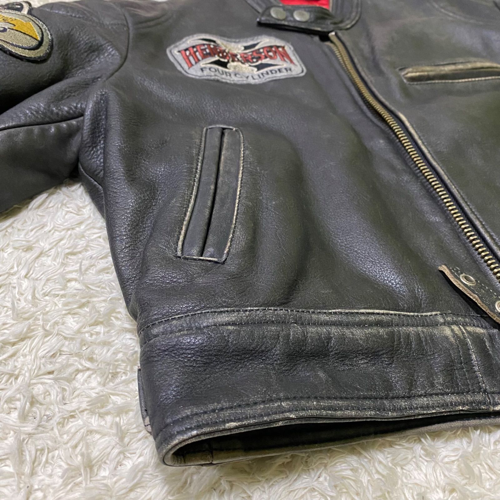 DOG FIGHT ドッグファイト D.F.SOLDIER レザージャケット ワッペン