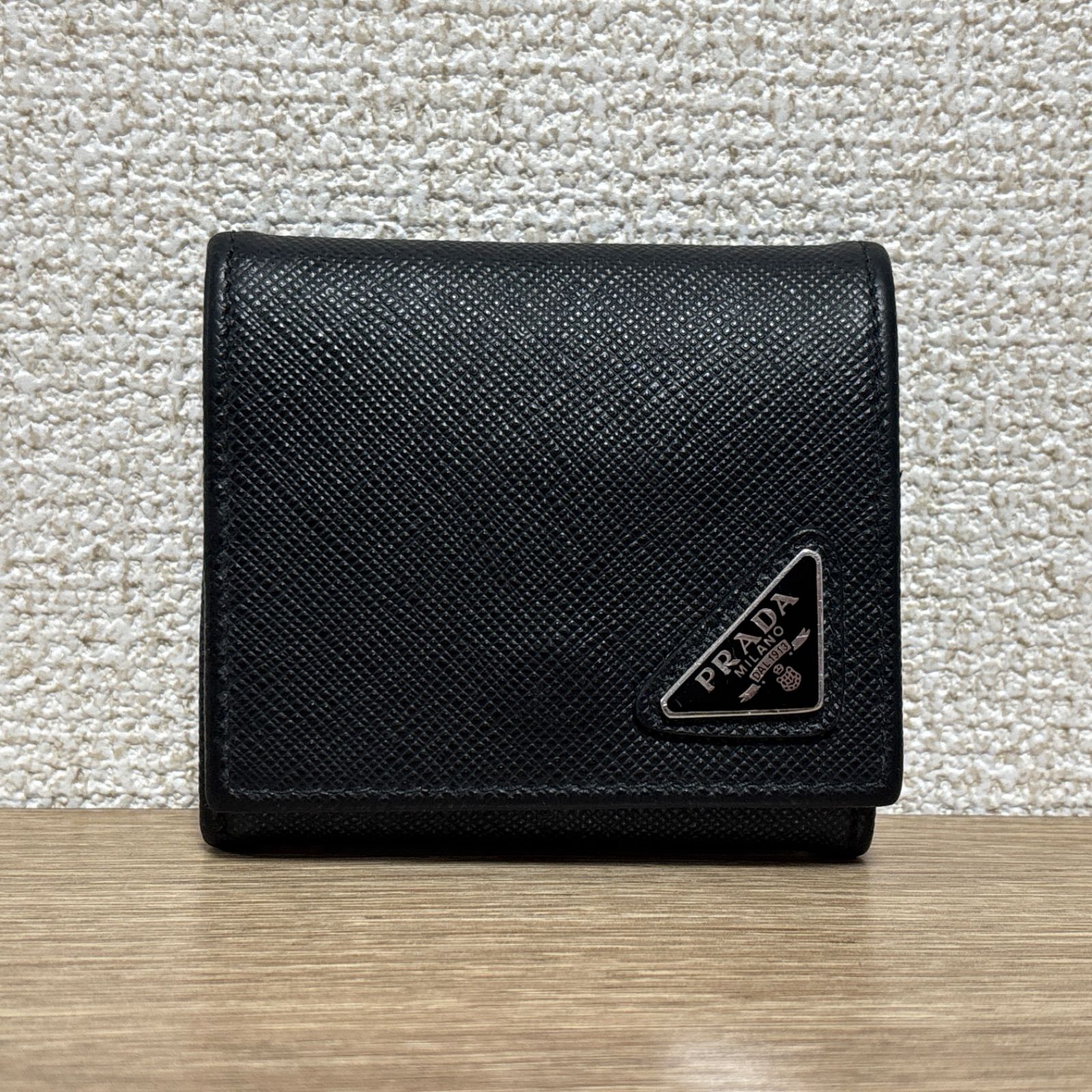 プラダ PRADA サフィアーノ コインケース 小銭入れ 馬蹄型 牛革 レザー 