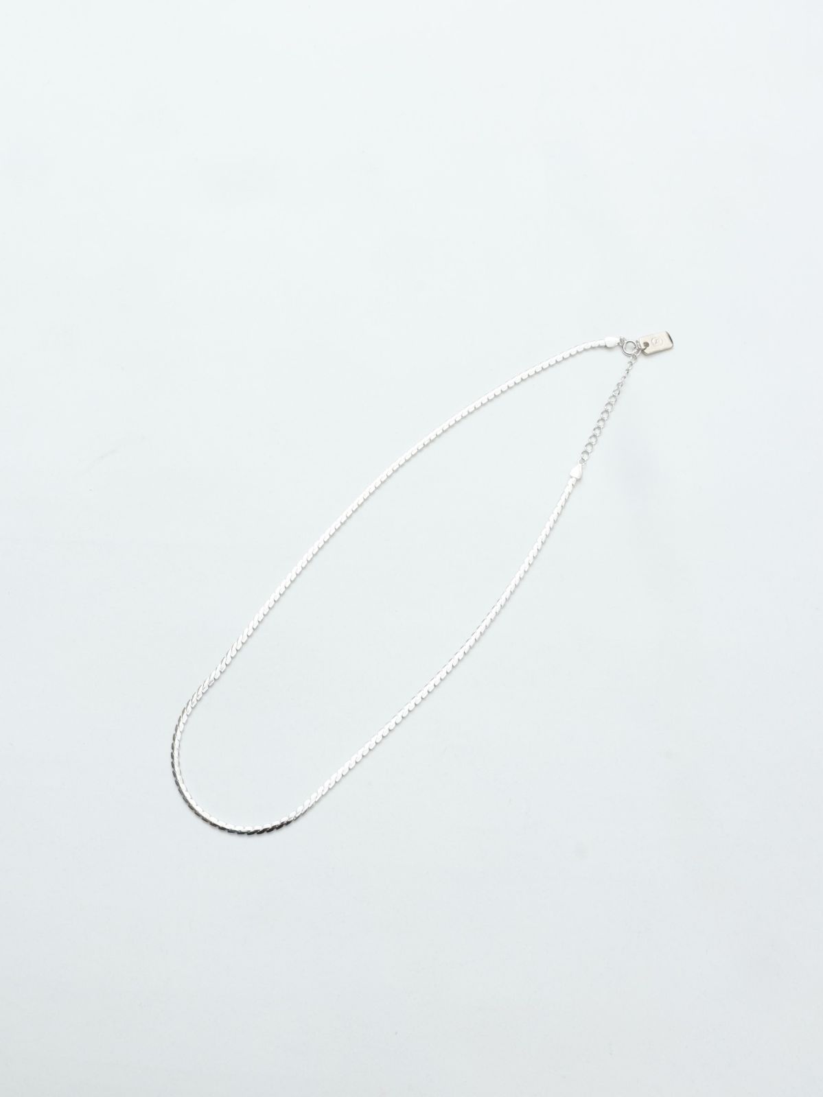 THE OBJECT オブジェクト Narrow Snake Necklace No TO_PAR_25106 ナロー スネーク ネックレス シルバー925