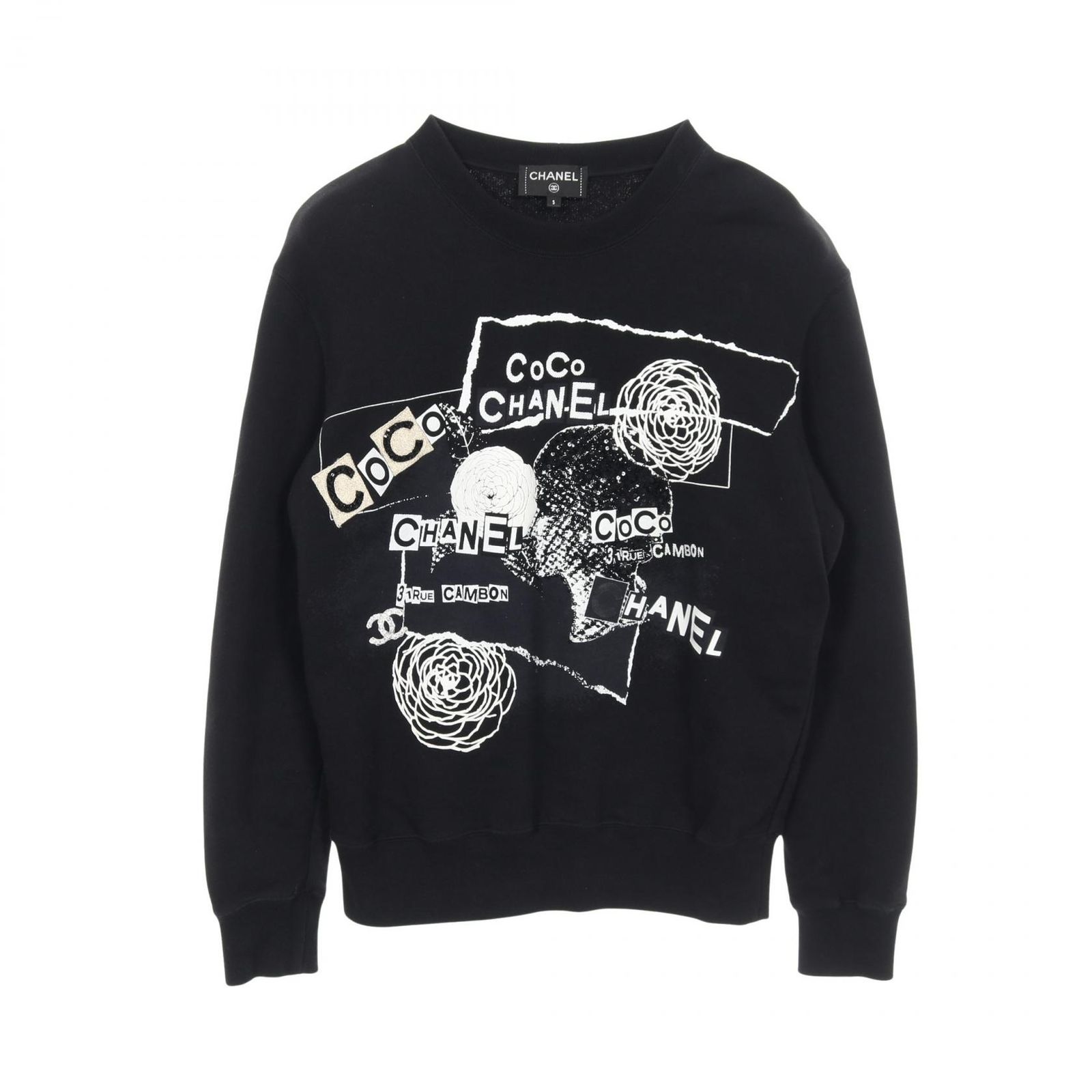 シャネル CHANEL スウェット ココマーク ロゴ P63298K48933 ブラック