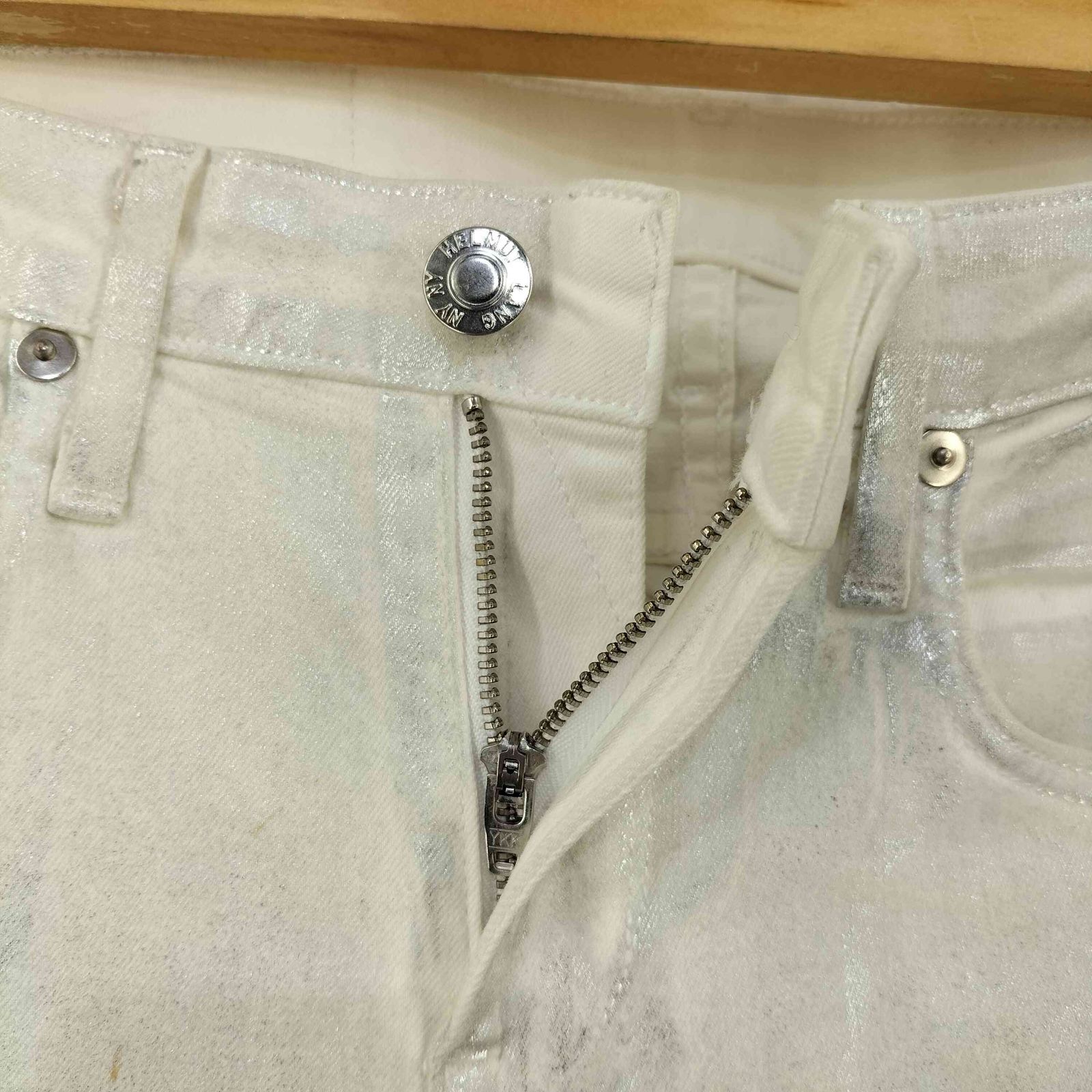 ヘルムートラング HELMUT LANG コーティングデニムパンツ レディース