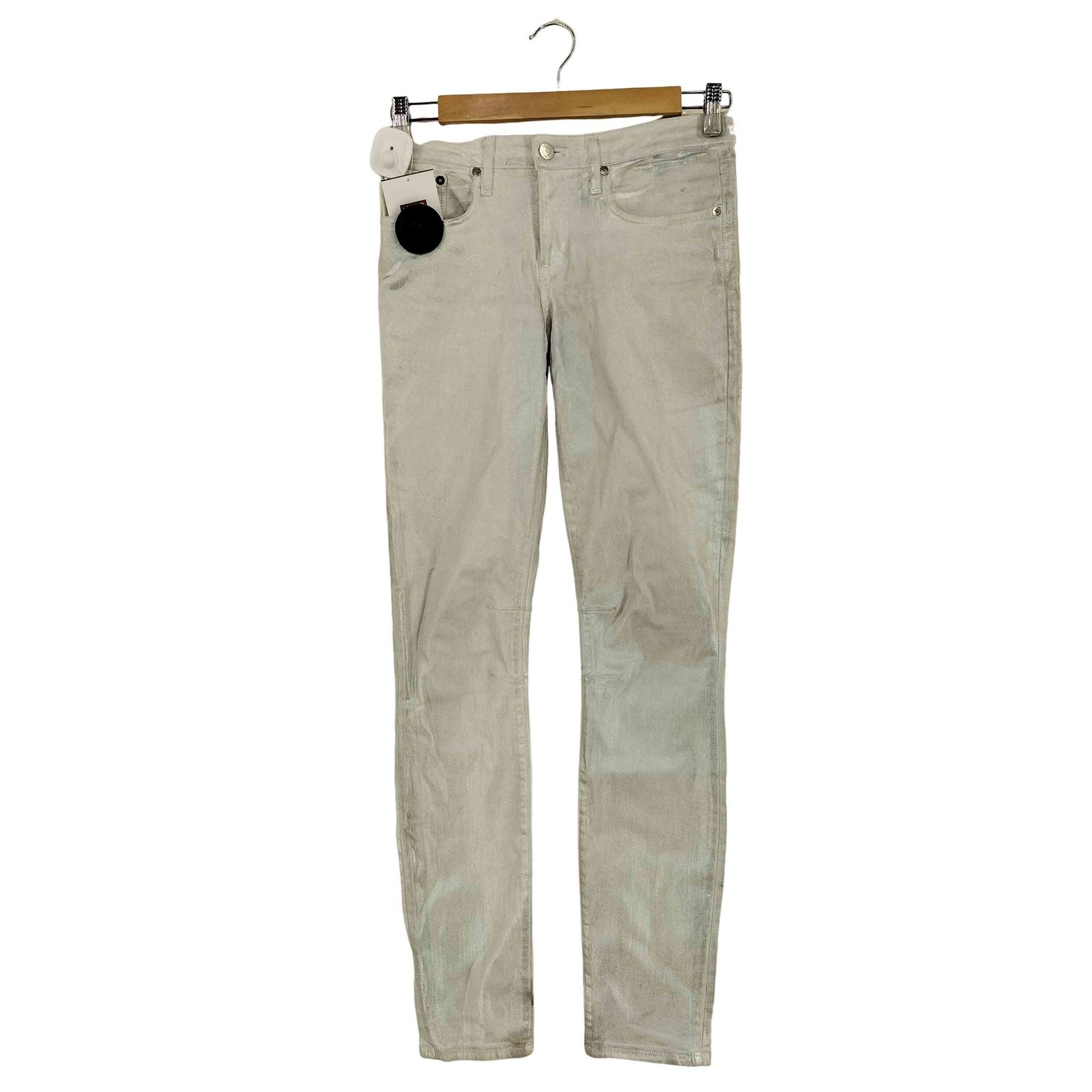 ヘルムートラング HELMUT LANG コーティングデニムパンツ レディース UK 26-27