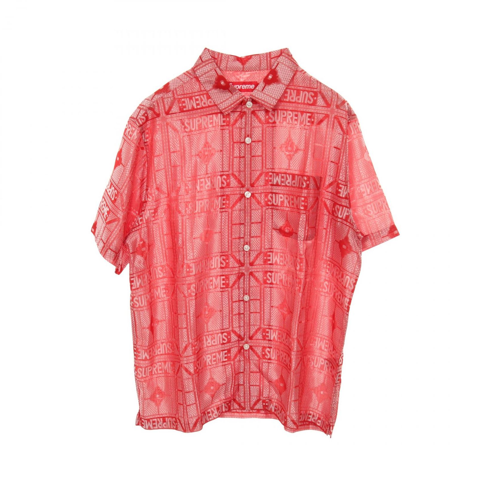 シュプリーム Supreme Tray Jacquard レーヨン シャツ メンズ A