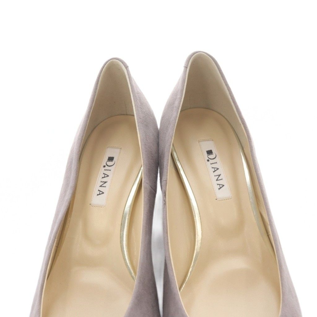 ダイアナ　スエード　パンプス　秋/冬　グレージュ ダイアナ DIANA パンプス ポインテッドトゥ ヒール スエード 25cm