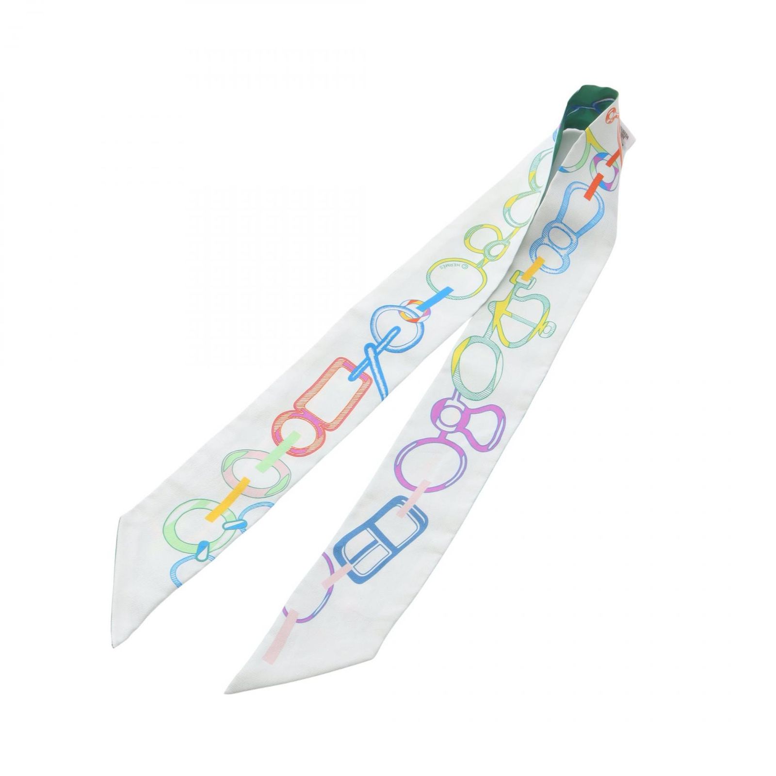 エルメス HERMES スカーフ ツイリー Do Re BOUCLES シルク ツイリー