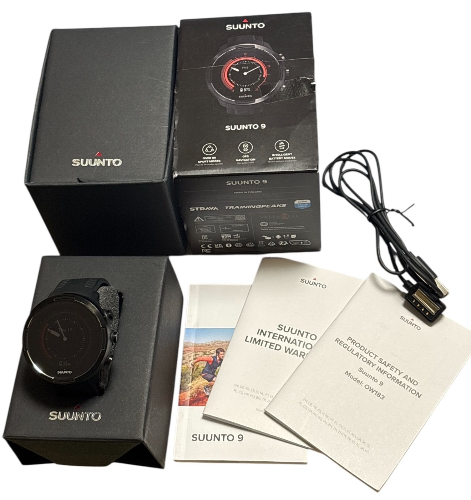 SUUNTO9 GEN1 BARO スント9 バロ ブラック スポーツウォッチ トレイル