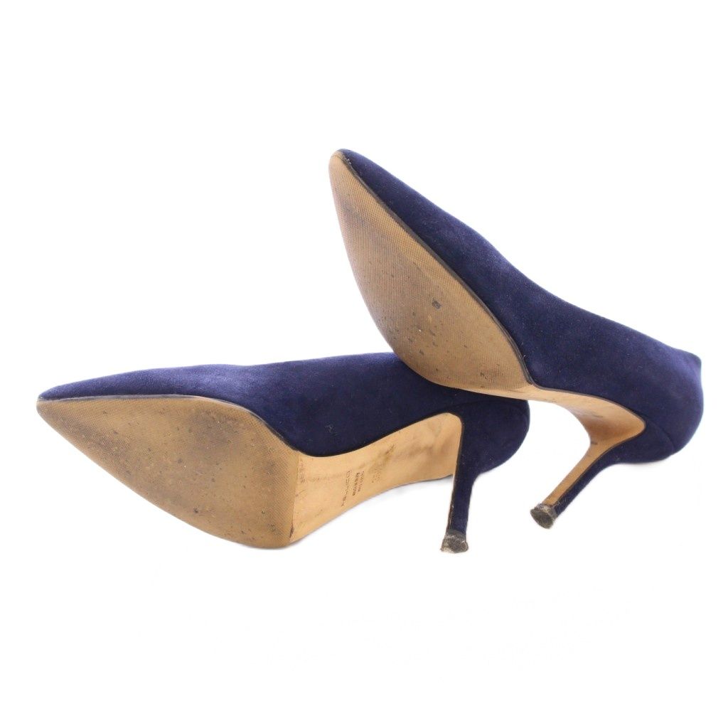 PELLICOネイビー ポインテッドトゥパンプス ペリーコ PELLICO パンプス ポインテッドトゥ ハイヒール スエード