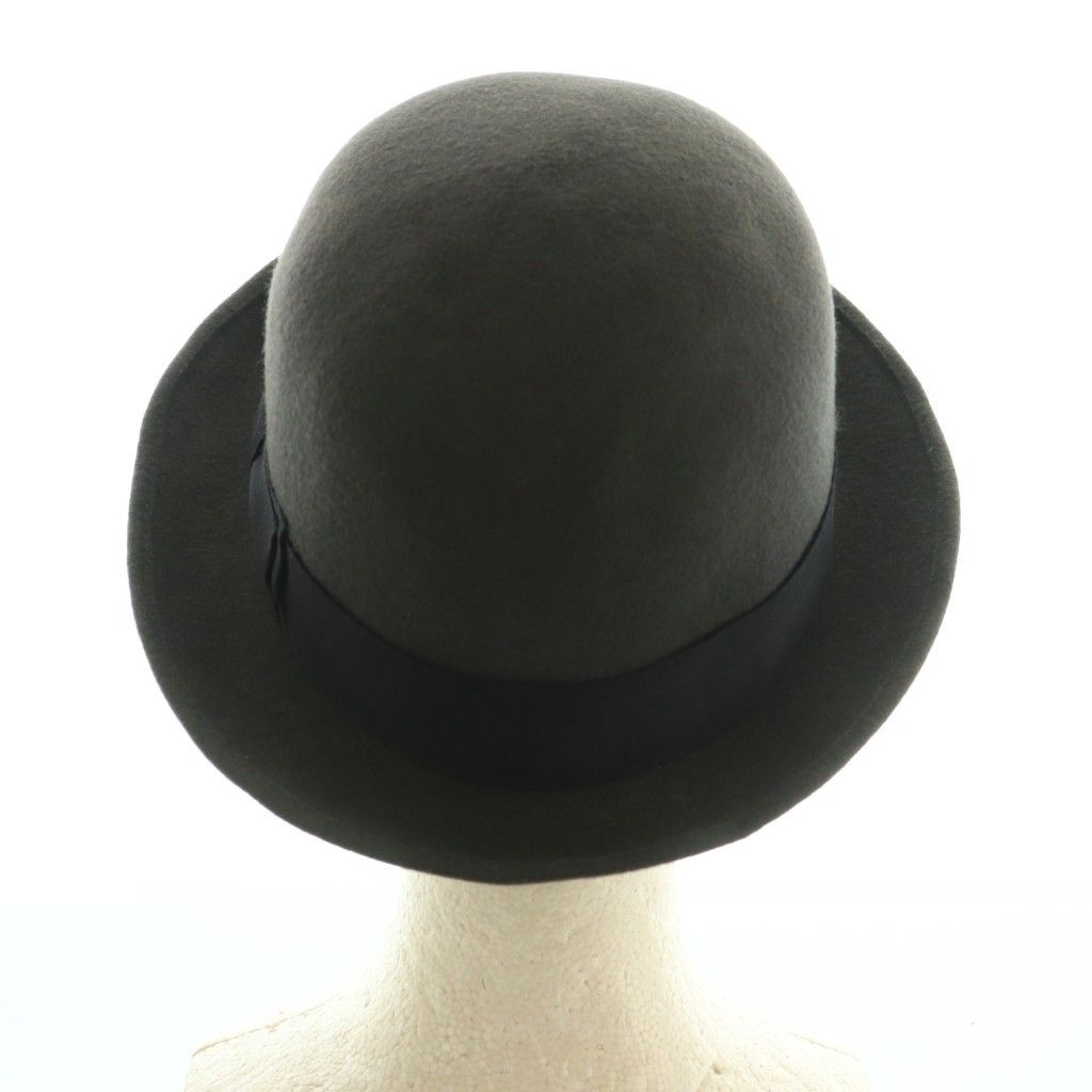 CA4LA購入 KNOX ボーラー ハット 黒　美品 ノックス KNOX × カシラ CA4LA ボーラーハット 帽子 ウール リボン