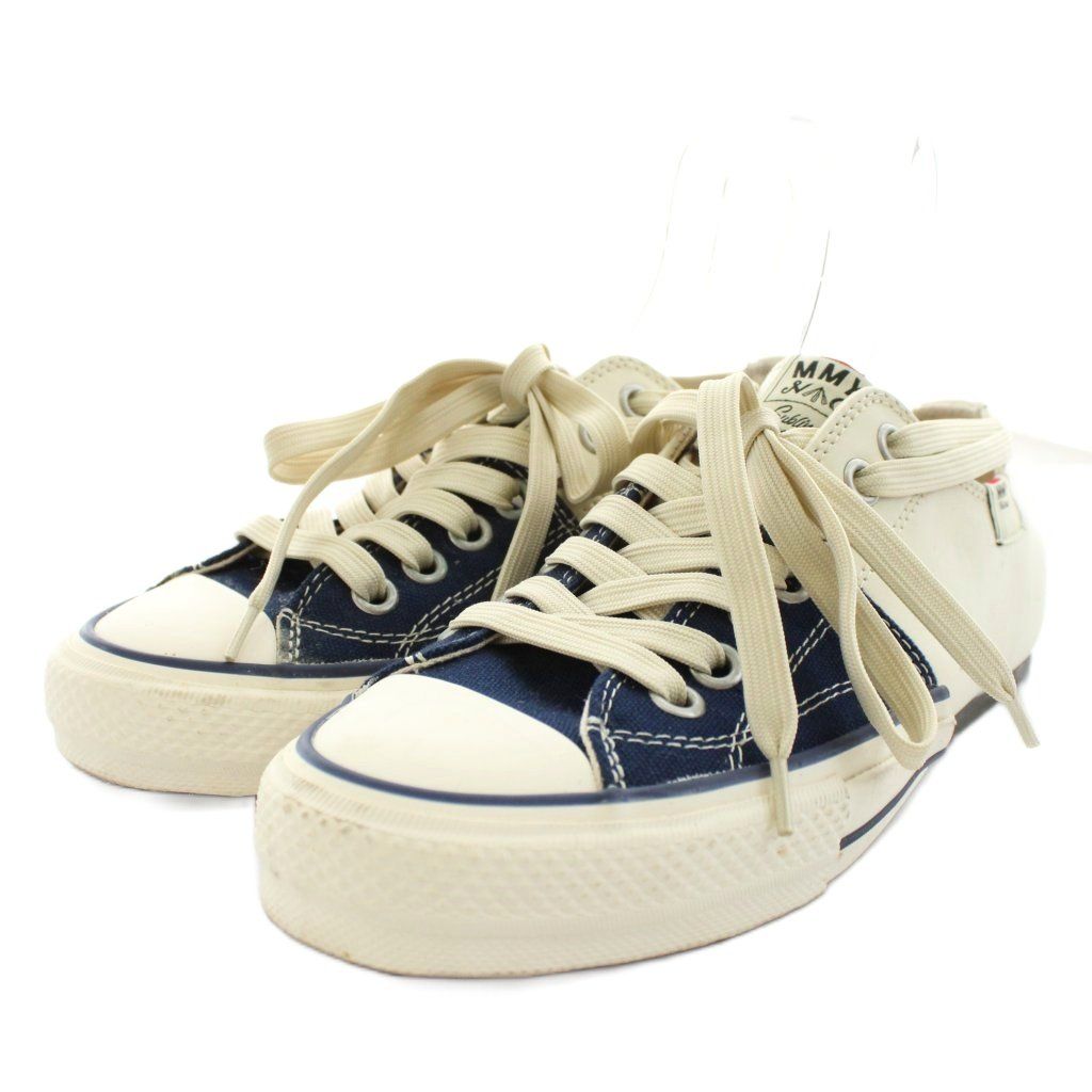 ナイジェルケーボン NIGEL CABOURN × ミハラ ヤスヒロ MIHARA YASUHIRO スピリット スニーカー シューズ 41 白 ホワイト 紺 ネイビー C08FW702 /AN1