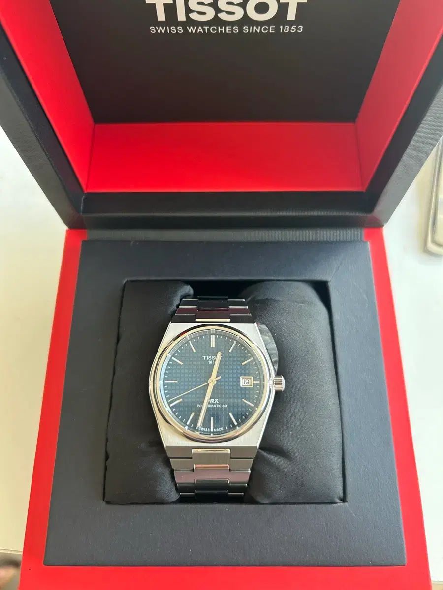 ティソ PRX 38 mm デニム盤 フルセット