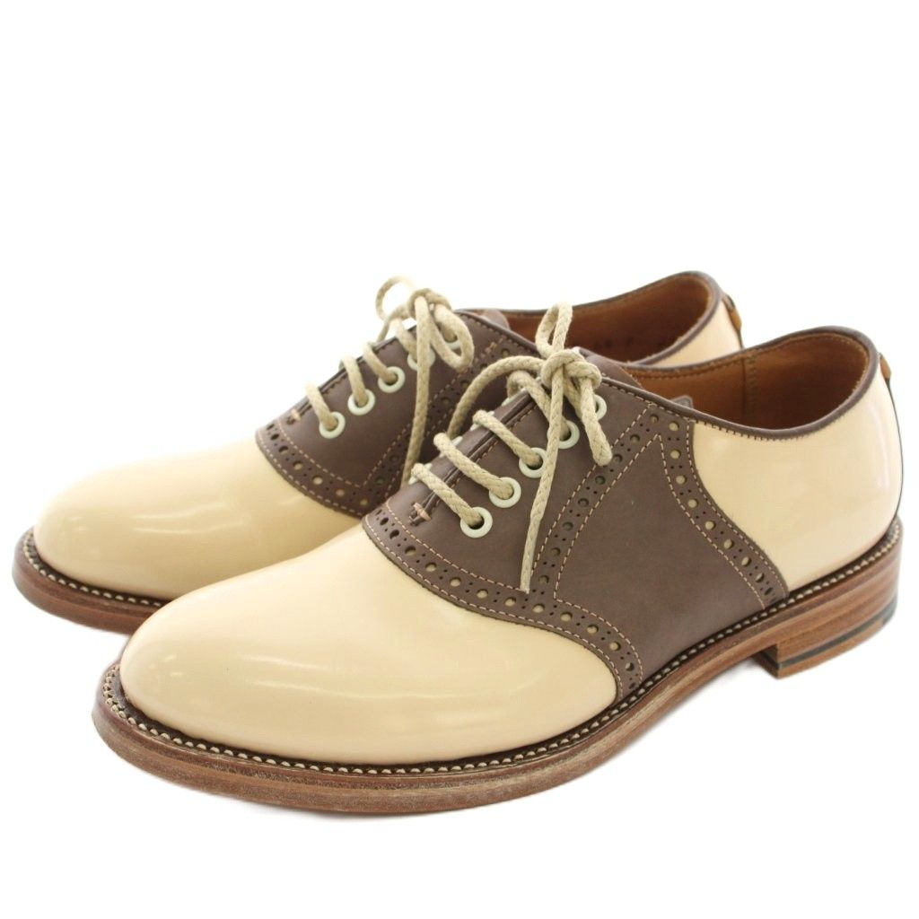 リーガル REGAL 革底サドルシューズ 靴 ローヒール エナメル レザー