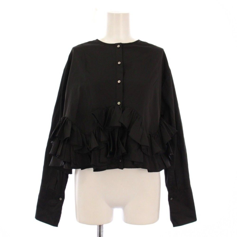 マリリンムーン Marilyn Moon 2wayスパイラルタフタブラウス シャツ